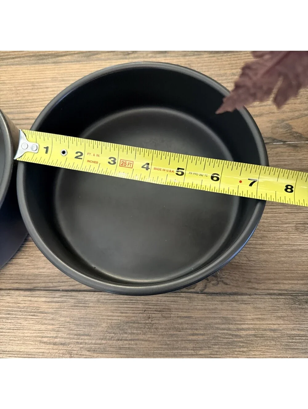 Pottery Barn Mason Stoneware Pet Dog Bowl Large Charcoal 15 Cup 7.5